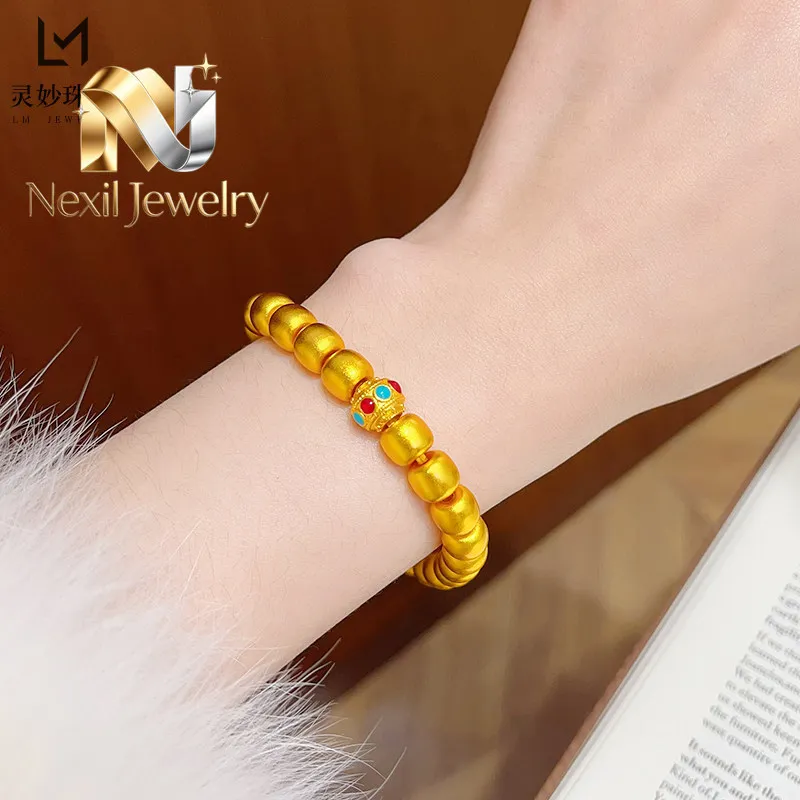 Nexil Jewelry Nexil Jewelry Apple Fortune Bead Bracelet Women's 24K Gold AU999 - Playful cute apple look, glittering golden g
Nexil Jewelry Nexil Jewelry Apple Fortune Bead Bracelet Women's 24K Gold AU999 - Playful cute apple look, glittering golden g