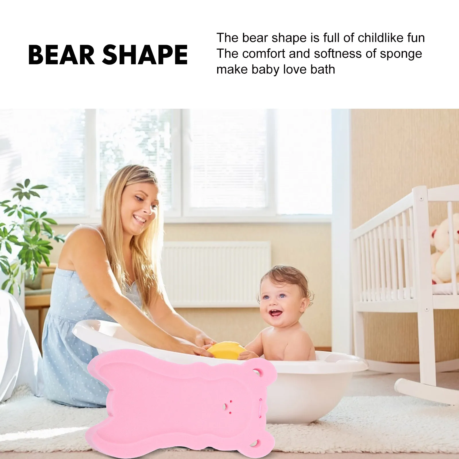 Soft Bath Sponge Mat S-Proof Bathtub Cushion Newborn Comfortable Support Pad for Sensitive Skin Safe Breathable Bathing
Soft Bath Sponge Mat S-Proof Bathtub Cushion Newborn Comfortable Support Pad for Sensitive Skin Safe Breathable Bathing