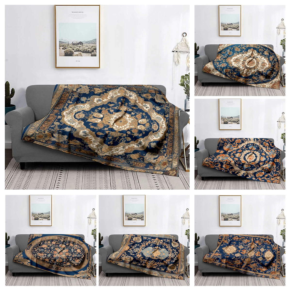 Home decoration plush Throw Sofa blanket Bedspread on the bed fluffy soft blankets decor Plaid Modern Persia boho Blankets
Home decoration plush Throw Sofa blanket Bedspread on the bed fluffy soft blankets decor Plaid Modern Persia boho Blankets