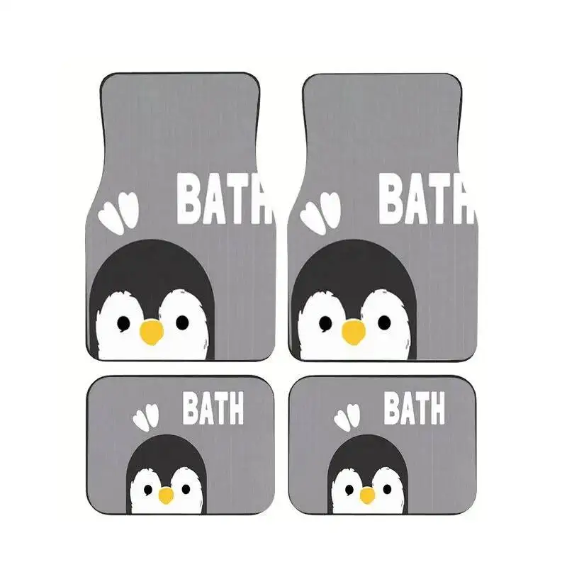 4Pcs Cute Penguin Print Car Floor Mats Non-Slip Waterproof Universal Foot Pads For Car Interior Accessories For Sedan SUV Gift
4Pcs Cute Penguin Print Car Floor Mats Non-Slip Waterproof Universal Foot Pads For Car Interior Accessories For Sedan SUV Gift