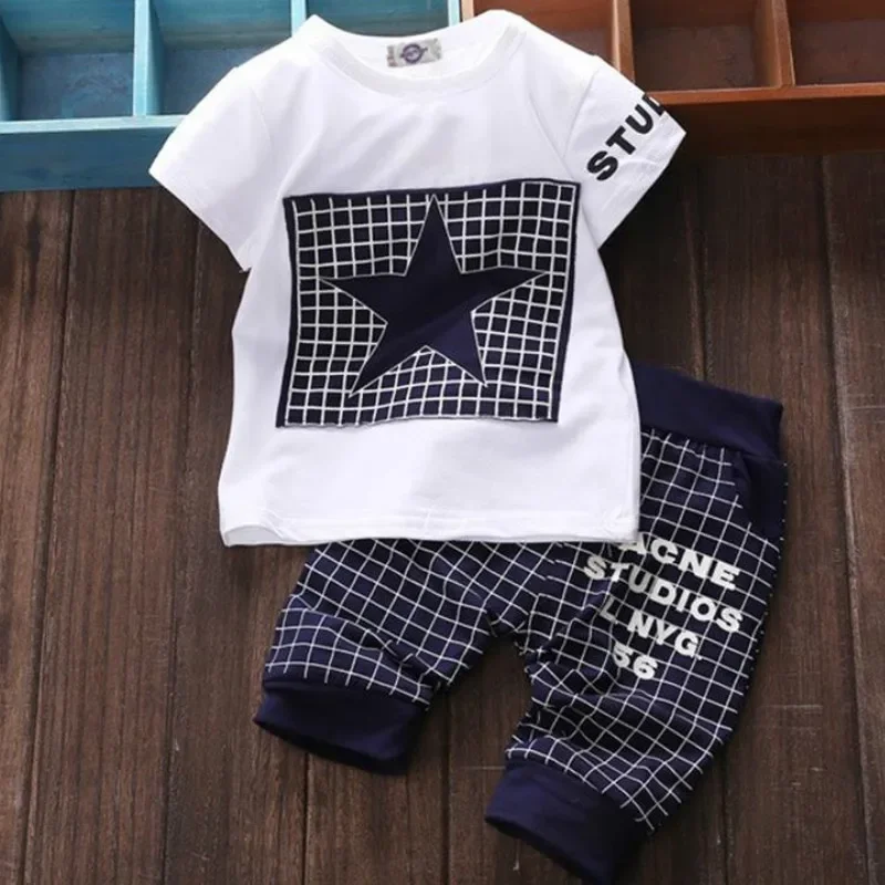 2021 Hot Sale Baby Boy Clothes Summer Children's Clothes Suit T-shirt + Pants Suit Star Print Clothes Newborn Sports Suit
2021 Hot Sale Baby Boy Clothes Summer Children's Clothes Suit T-shirt + Pants Suit Star Print Clothes Newborn Sports Suit