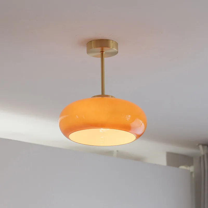 Vintage all-copper cream glass chandelier Japanese balcony entrance foyer aisle ceiling light
Vintage all-copper cream glass chandelier Japanese balcony entrance foyer aisle ceiling light