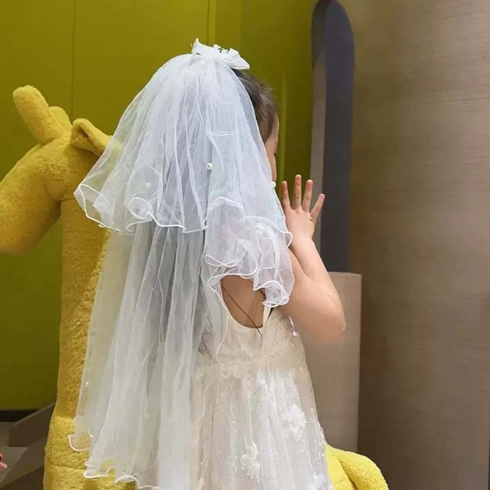 Fashion White Veil Hair Clip Mesh Bow Girls Head Gauze Beads Polyester Bridal Tulle Birthday Headdress
Fashion White Veil Hair Clip Mesh Bow Girls Head Gauze Beads Polyester Bridal Tulle Birthday Headdress