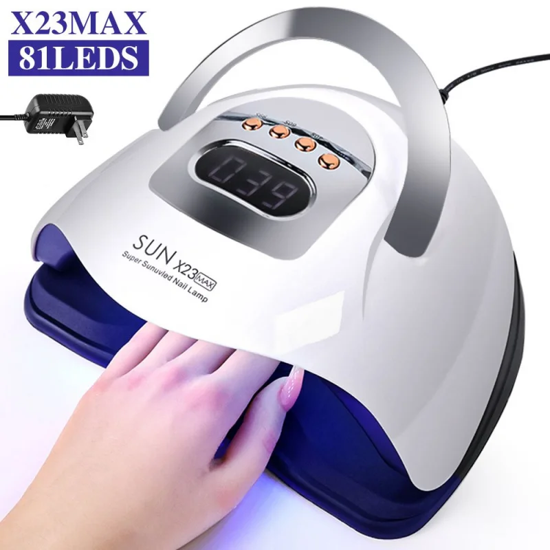 SUN X23MAX 81LED UV Lamp for Nails Drying Quick Curing All Gel Nail Polish Professional Powerful UV Light Dryer Manicure Salon
SUN X23MAX 81LED UV Lamp for Nails Drying Quick Curing All Gel Nail Polish Professional Powerful UV Light Dryer Manicure Salon