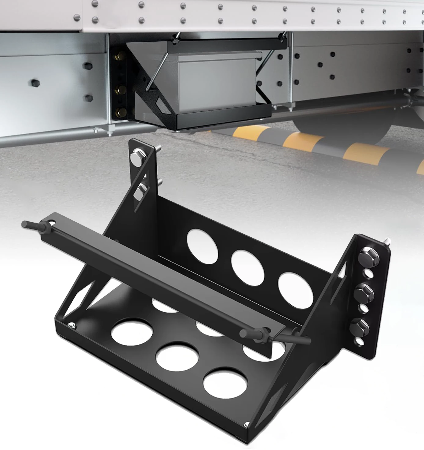 Metal Steel Battery Mounting Box Tray Bracket DIY,Easy Bolt-In Battery Tray,Length - Fits up to a 10.63” × 7.06” × 7.5” Battery
Metal Steel Battery Mounting Box Tray Bracket DIY,Easy Bolt-In Battery Tray,Length - Fits up to a 10.63” × 7.06” × 7.5” Battery