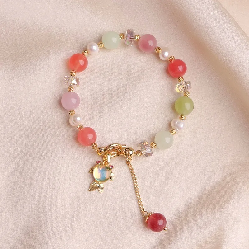 New Korean Style Colorful Jade Bracelet For Women Small Whale Flower Best Friend Bracelet Niche Design With A Sense Of
New Korean Style Colorful Jade Bracelet For Women Small Whale Flower Best Friend Bracelet Niche Design With A Sense Of