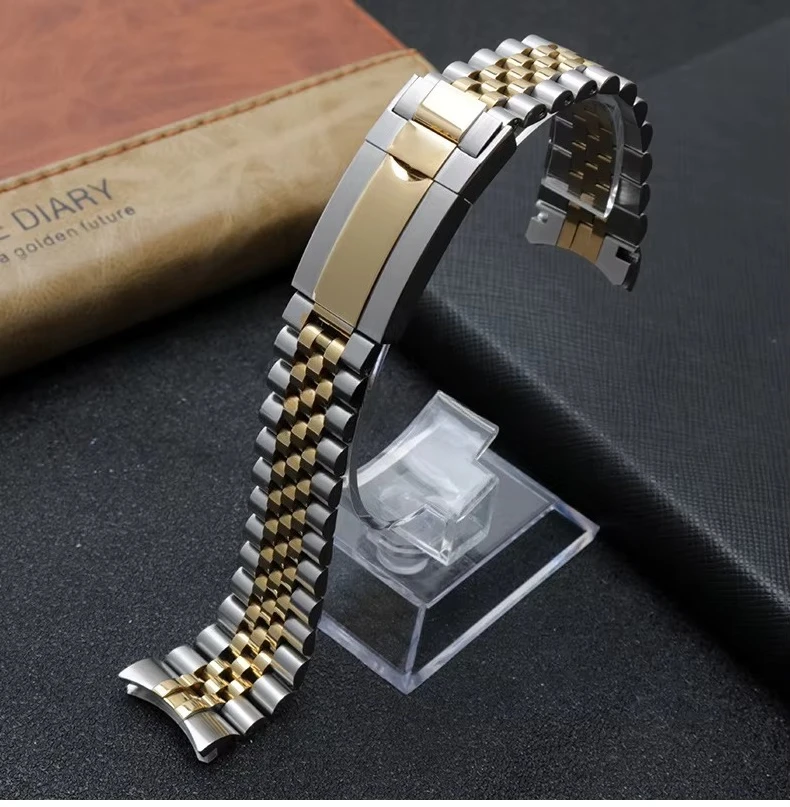 High Quality Stainless Steel Watch Strap for Ro-lex Original Watch Metal Chain with 5 Bead Steel Solid Folding Clasp 20mm
High Quality Stainless Steel Watch Strap for Ro-lex Original Watch Metal Chain with 5 Bead Steel Solid Folding Clasp 20mm