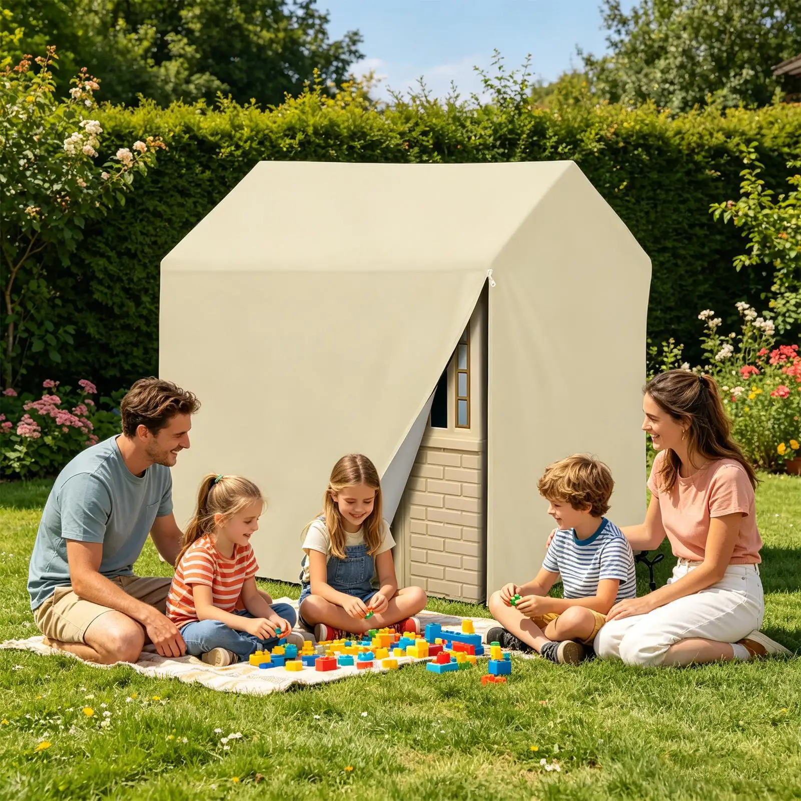 Playhouse Outdoor Cover 210d Oxford Sunshade With Drawstring Closure Outdoor Playhouse Cover For Patio Sports Parties Picnics
Playhouse Outdoor Cover 210d Oxford Sunshade With Drawstring Closure Outdoor Playhouse Cover For Patio Sports Parties Picnics