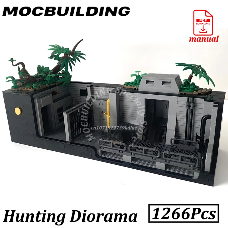 Dinosaur Hunting Diorama Model Jurassic MOC Building Blocks Brick Construction Toys Gift
Dinosaur Hunting Diorama Model Jurassic MOC Building Blocks Brick Construction Toys Gift