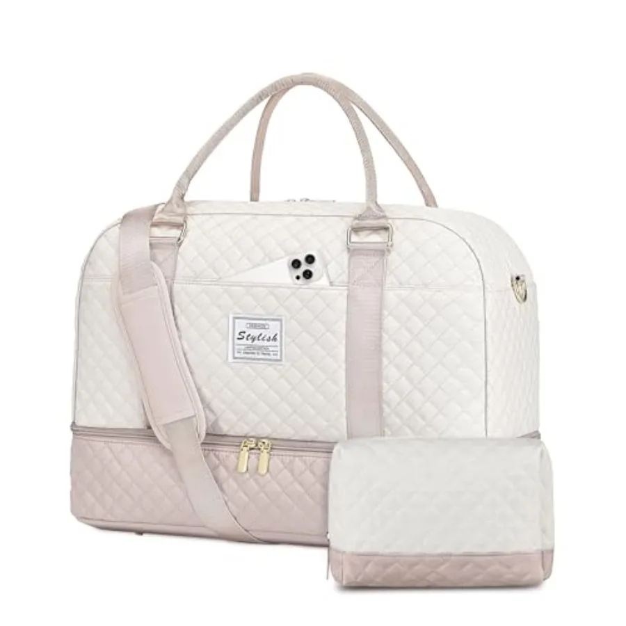 Travel Duffle Bag Weekender for Women: Travel Duffel Bag Carry-On Overnight Bag with Shoe Compartment and Wet Pocket Weekend To
Travel Duffle Bag Weekender for Women: Travel Duffel Bag Carry-On Overnight Bag with Shoe Compartment and Wet Pocket Weekend To