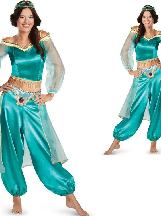Adult Princess Jasmine Costume Set Halloween Thousand And One Nights Role-playing Dress Chinese Production Women's Fashion
Adult Princess Jasmine Costume Set Halloween Thousand And One Nights Role-playing Dress Chinese Production Women's Fashion