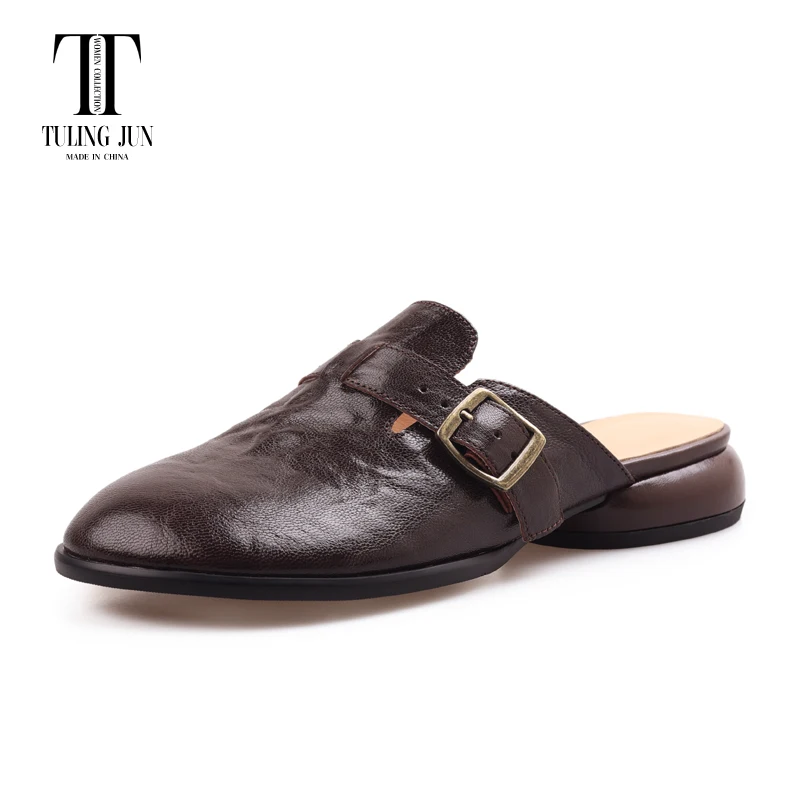 TULING JUN Concise Summer 2024 Woman Round Head Retro Solid Color Metal Decoration Slippers Low Heel Sandals For Women T-Z1503
TULING JUN Concise Summer 2024 Woman Round Head Retro Solid Color Metal Decoration Slippers Low Heel Sandals For Women T-Z1503