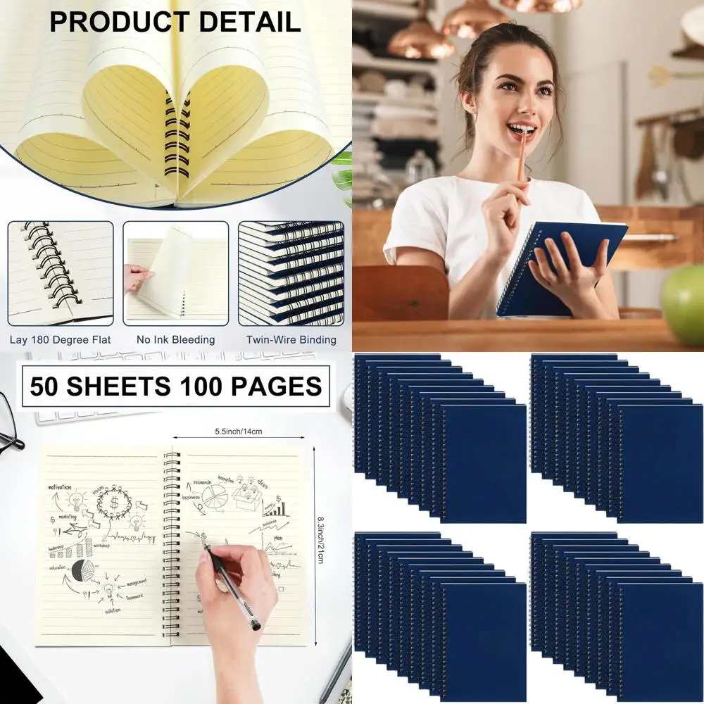 Набор блокнотов на спирали формата А5, линейная бумага 8,3 x 5,5, 36 темно-синих книг для письма, использования в школе и офисе
Набор блокнотов на спирали формата А5, линейная бумага 8,3 x 5,5, 36 темно-синих книг для письма, использования в школе и офисе