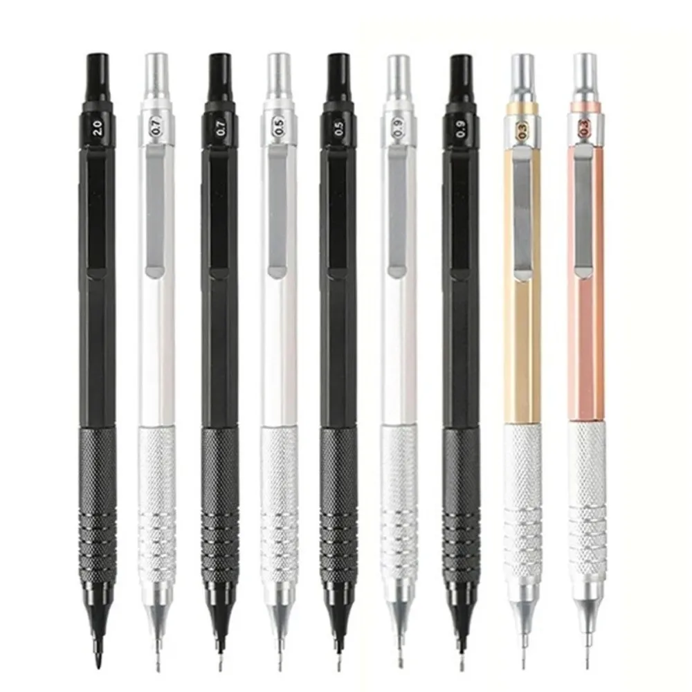 0.5mm 0.7mm Mechanical Pencil Set HB Low Gravity Automatic Pencil Set School Supplies Full Metal Stationery Gift Set Office Use
0.5mm 0.7mm Mechanical Pencil Set HB Low Gravity Automatic Pencil Set School Supplies Full Metal Stationery Gift Set Office Use