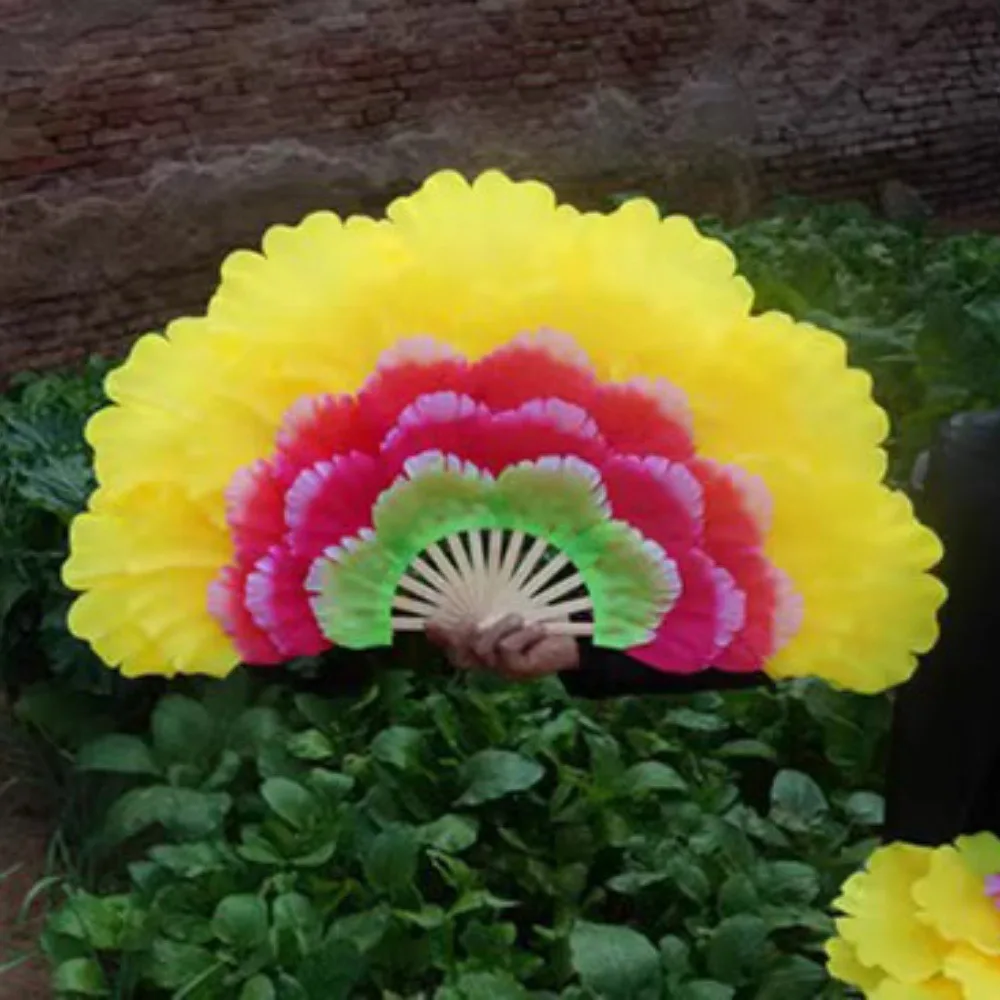New 90cm Half-folded Dance Fan 5 Layers Adult Square Dance Fan 9 Colors Double-sided Peony Petal Hand Fan
New 90cm Half-folded Dance Fan 5 Layers Adult Square Dance Fan 9 Colors Double-sided Peony Petal Hand Fan