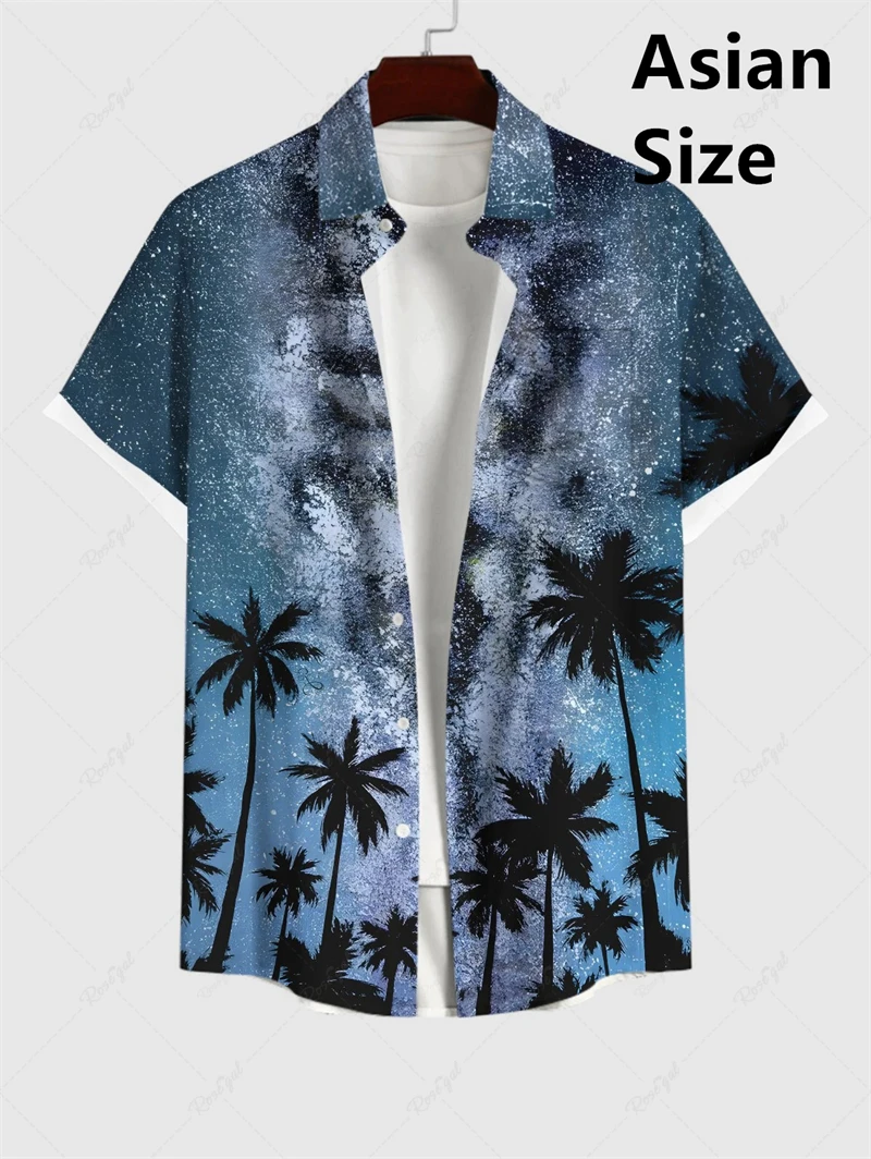 Summer Fashion Mens Hawaiian Shirts Short Sleeve Button Coconut Tree Printed Casual Beach Aloha Shirt Plus Size 6XL Man Clothes
Summer Fashion Mens Hawaiian Shirts Short Sleeve Button Coconut Tree Printed Casual Beach Aloha Shirt Plus Size 6XL Man Clothes