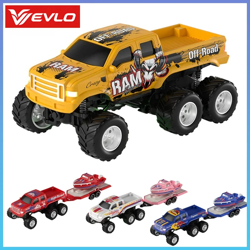VEVLO Q235-Q236-YW Q-Version Alloy Six Wheel Off-Road RC Pickup with Trailer Caravan Kids Toy Children's Day Gift Birthday Gift
VEVLO Q235-Q236-YW Q-Version Alloy Six Wheel Off-Road RC Pickup with Trailer Caravan Kids Toy Children's Day Gift Birthday Gift
