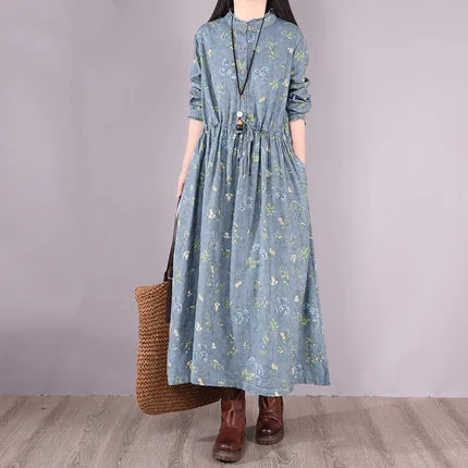 Print O Neck Dress Women Ankle Length Dresses Spliced Single Breasted Loose Cotton and Linen 2025 Summer Vestidos Casual Y2k 
Print O Neck Dress Women Ankle Length Dresses Spliced Single Breasted Loose Cotton and Linen 2025 Summer Vestidos Casual Y2k