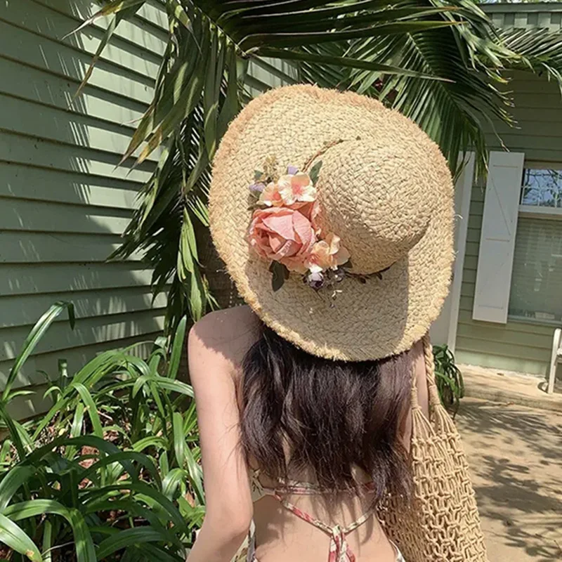 Handwoven Raffia Straw Hat Women's Summer Large Brim Sunshade Sun Hat Beach Vacation Ladies Fashion Accessories Universal Size
Handwoven Raffia Straw Hat Women's Summer Large Brim Sunshade Sun Hat Beach Vacation Ladies Fashion Accessories Universal Size
