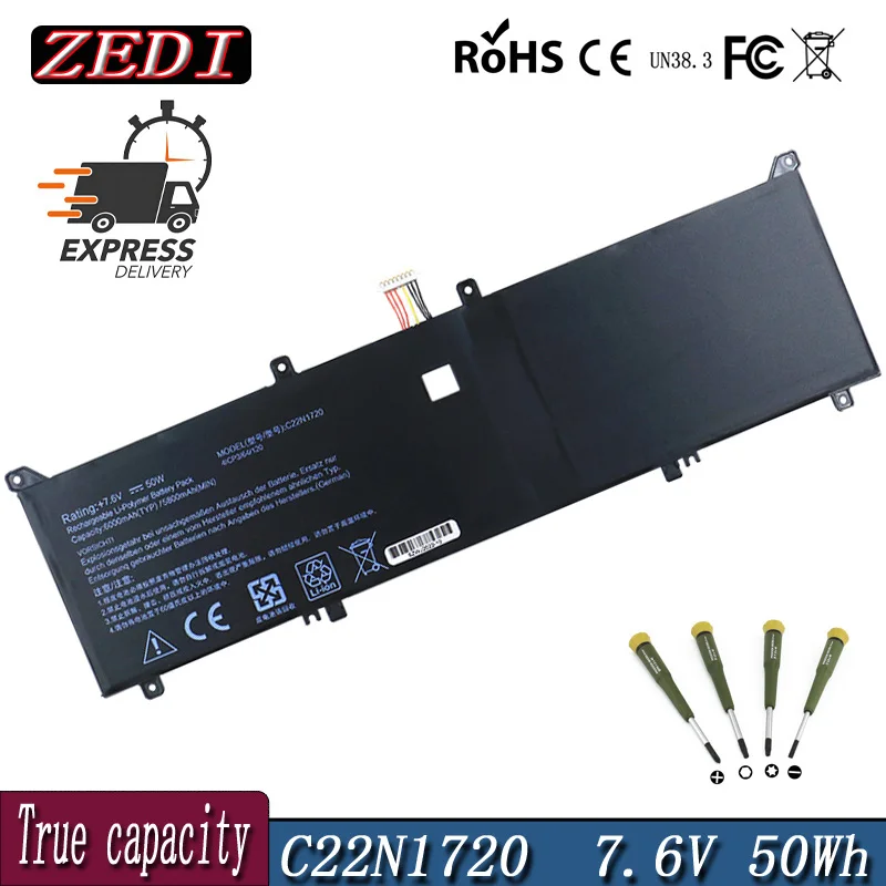 ZEDI C22N1720 C22PYJH 7.7V 50Wh Laptop Battery For ASUS ZenBook S UX391 UX391U UX391UA UX391UA-xb71 UX391UA-xb74t New
ZEDI C22N1720 C22PYJH 7.7V 50Wh Laptop Battery For ASUS ZenBook S UX391 UX391U UX391UA UX391UA-xb71 UX391UA-xb74t New