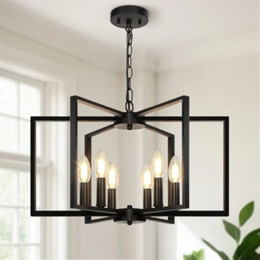 Farmhouse Chandelier 6 Light Geometric Dining Room Light Fixture Modern Industrial Metal Ceiling Light Rustic Hanging Pendant L
Farmhouse Chandelier 6 Light Geometric Dining Room Light Fixture Modern Industrial Metal Ceiling Light Rustic Hanging Pendant L