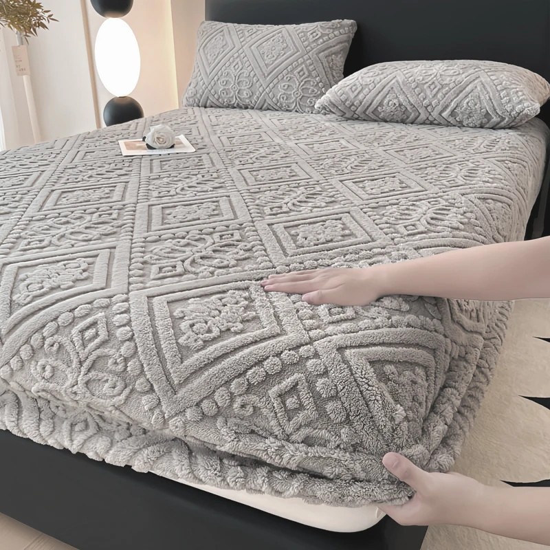 WOSTAR зимняя теплая простыня из кораллового флиса, эластичный защитный чехол для матраса, постельное белье в стиле ретро, роскошная двуспальная кровать, королевский размер
WOSTAR зимняя теплая простыня из кораллового флиса, эластичный защитный чехол для матраса, постельное белье в стиле ретро, роскошная двуспальная кровать, королевский размер