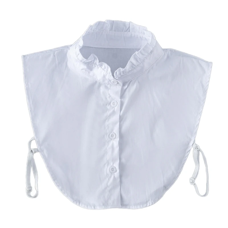 Women Removable Half Top Collar Sweet Girls Elegant Sweater Decorative False Collar Casual Button up Ruffled Half Shirt Collar
Women Removable Half Top Collar Sweet Girls Elegant Sweater Decorative False Collar Casual Button up Ruffled Half Shirt Collar