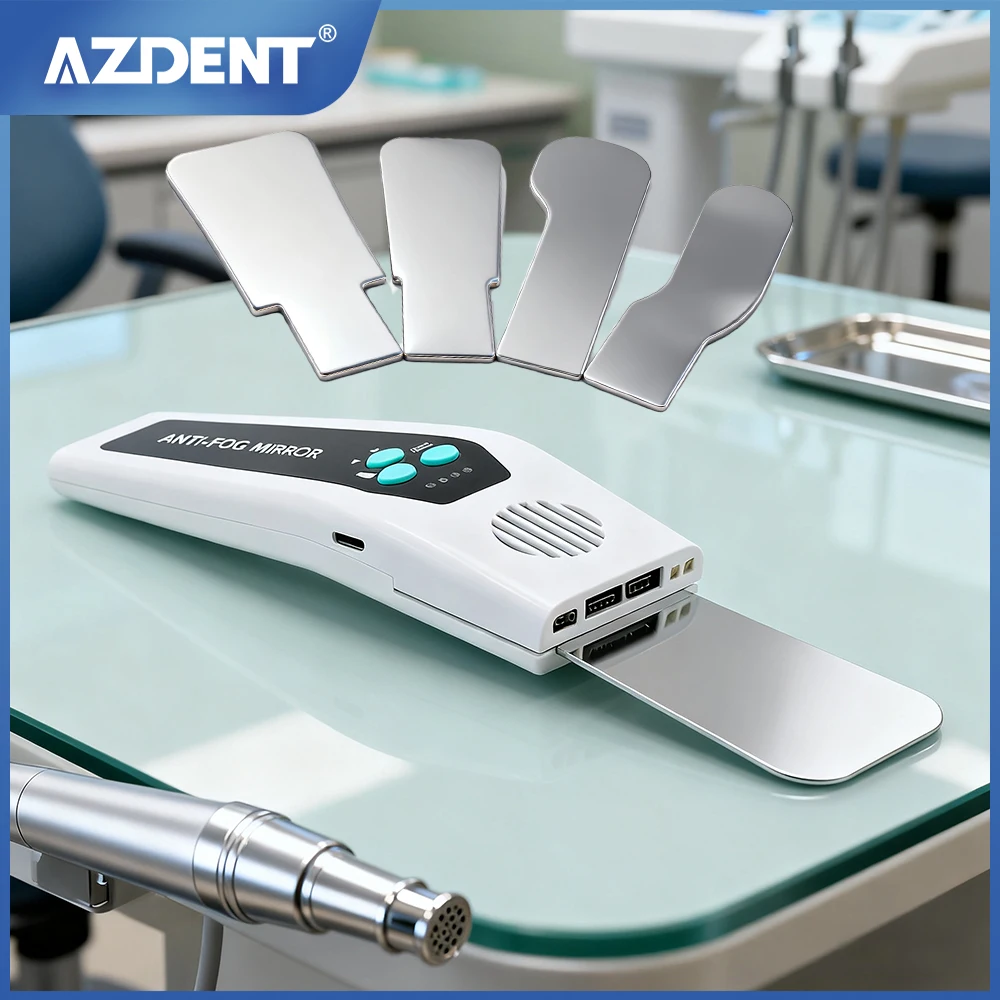AZDENT стоматологические противотуманные зеркала, набор светодиодных зеркал для осмотра, автоматические противотуманные отражатели для оральной фотографии
AZDENT стоматологические противотуманные зеркала, набор светодиодных зеркал для осмотра, автоматические противотуманные отражатели для оральной фотографии