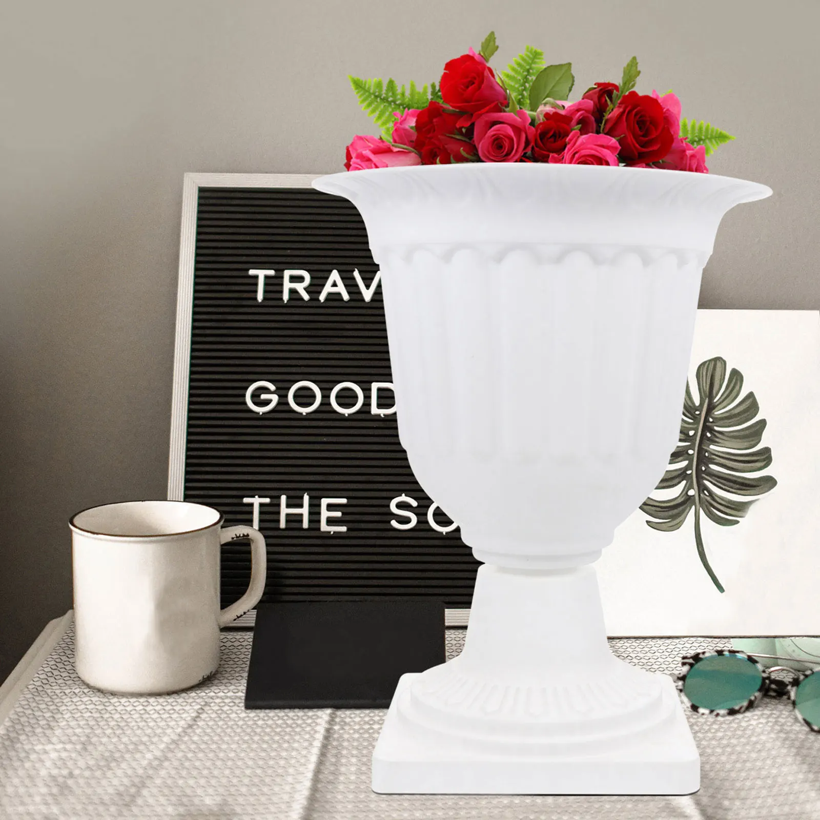 2pcs Plastic Flowerpot Retro Style Balcony Garden Plant Pot For Indoor Outdoor Decor Vintage Design Succulents Container
2pcs Plastic Flowerpot Retro Style Balcony Garden Plant Pot For Indoor Outdoor Decor Vintage Design Succulents Container