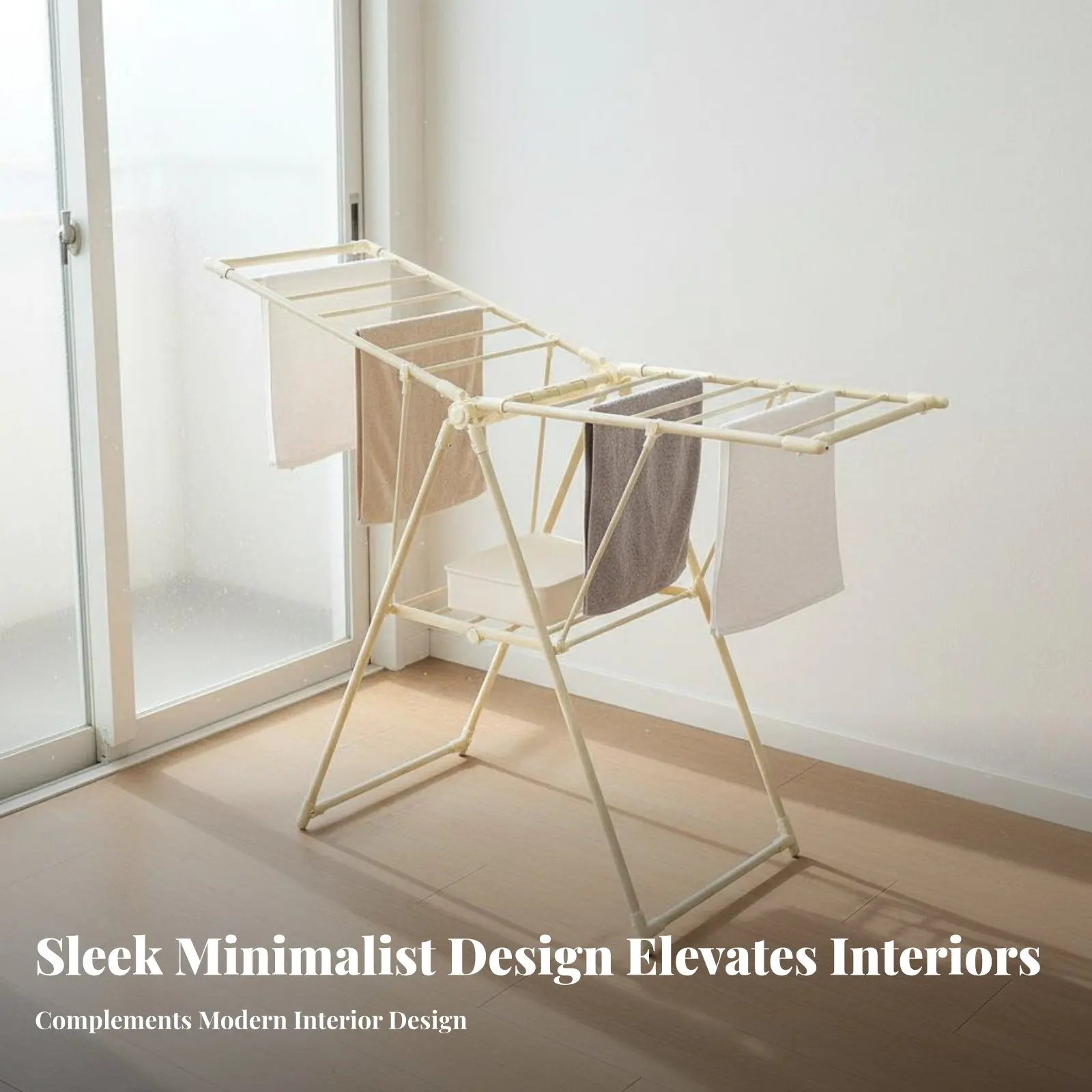 Foldable Clothes Drying Rack Multi-Functional Stand-Alone-Standing Laundry Rack Freestanding Clothes Horse Space Saving
Foldable Clothes Drying Rack Multi-Functional Stand-Alone-Standing Laundry Rack Freestanding Clothes Horse Space Saving