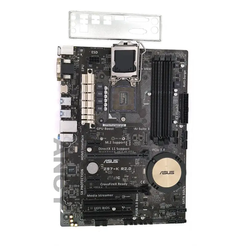 Лидер продаж, материнская плата Asus Z97-K R2.0 для настольных ПК Z97 с разъемом LGA 1150 i7 i5 i3 DDR3 32G SATA3 ATX
Лидер продаж, материнская плата Asus Z97-K R2.0 для настольных ПК Z97 с разъемом LGA 1150 i7 i5 i3 DDR3 32G SATA3 ATX