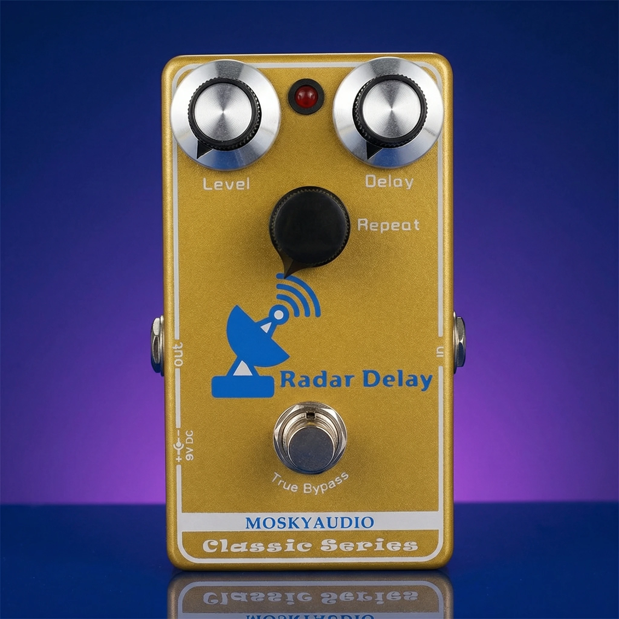 Гитарная педаль Mosky Radar Delay, аналоговая схема задержки BBD, True Bypass, с регуляторами уровня, времени задержки и повторов.
Гитарная педаль Mosky Radar Delay, аналоговая схема задержки BBD, True Bypass, с регуляторами уровня, времени задержки и повторов.