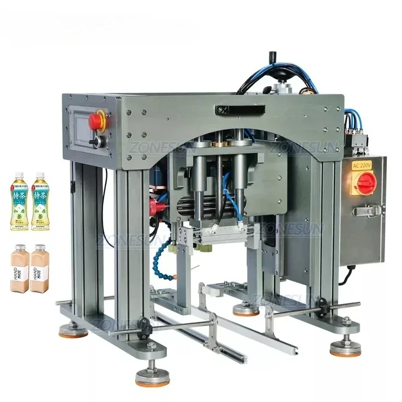 ZONESUN ZS-XG20 Desktop Semi-Automatic Capping Machine Sprayer Bottle Beverage Plastic Dropper Bottle Intelligent Control System