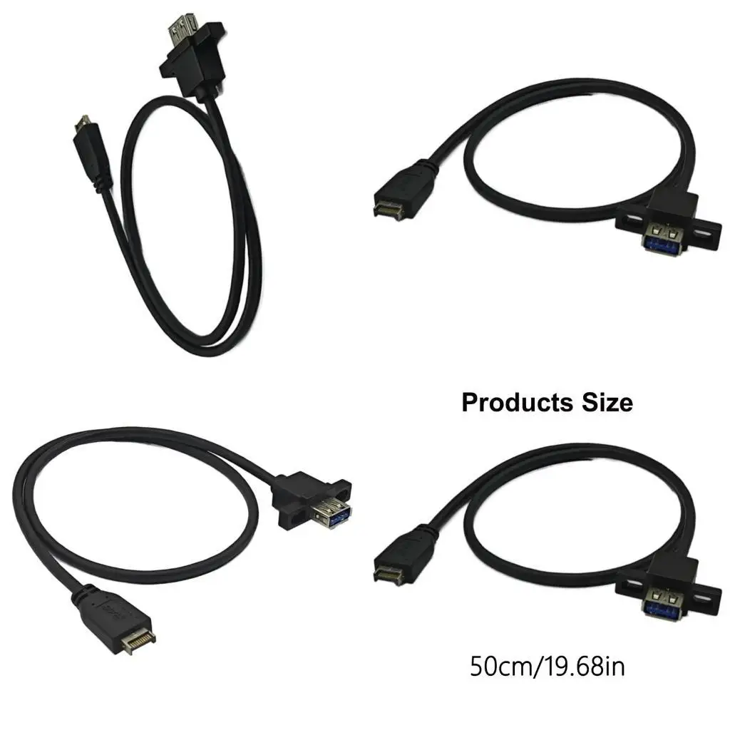 Y1UB 10Gbps Data Cable 20Pin TypeE to USB 3.2 Gen 2 Cable for High Performances PC
Y1UB 10Gbps Data Cable 20Pin TypeE to USB 3.2 Gen 2 Cable for High Performances PC