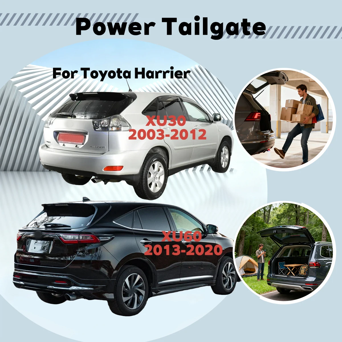 Для Toyota Harrier XU30/XU60 2003-2020 автоматический подъемный электрический модуль блокировки задней двери, система закрытия, электрическая задняя дверь
Для Toyota Harrier XU30/XU60 2003-2020 автоматический подъемный электрический модуль блокировки задней двери, система закрытия, электрическая задняя дверь