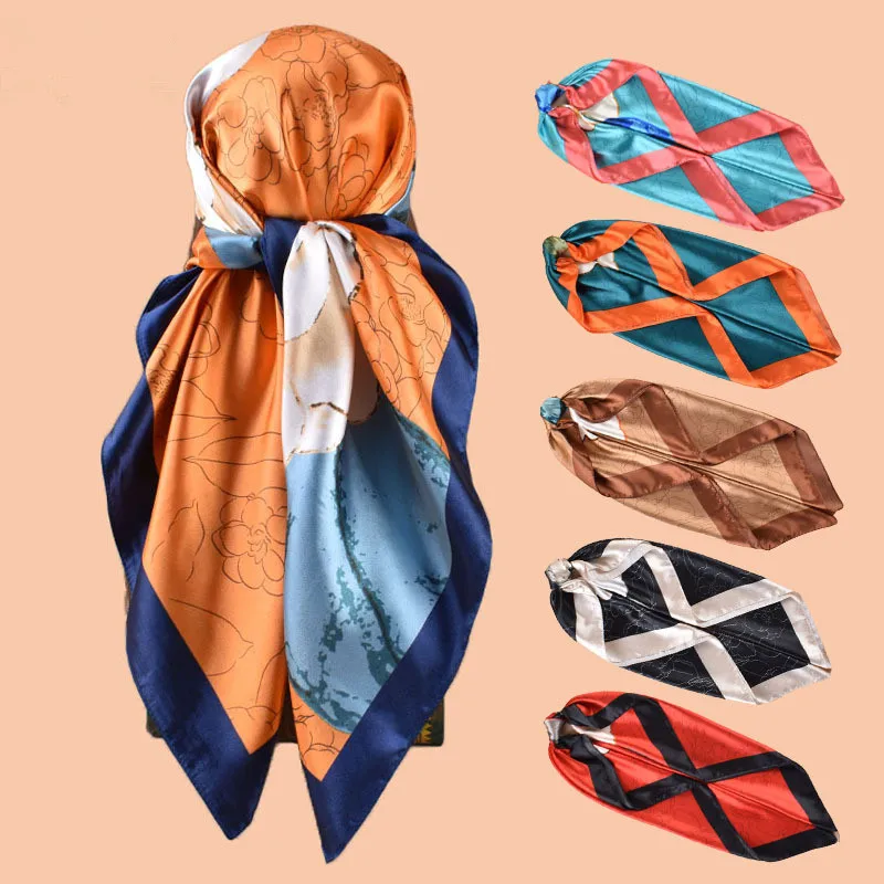 1pcs 90*90cm Simple Printed Satin Bandana Silk Scarf For Women Hijab Square Scarves Designer Luxury Shawl Kerchief
1pcs 90*90cm Simple Printed Satin Bandana Silk Scarf For Women Hijab Square Scarves Designer Luxury Shawl Kerchief