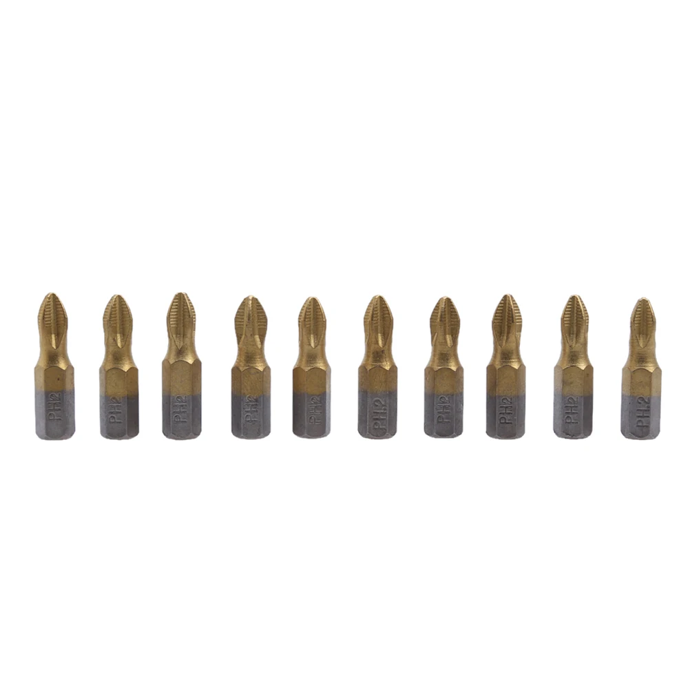 10pcs 25Mm Ph2 Titanium Coated Screwdriver Bits Premium Alloy Steel Durable Rust Resistant Tools For Electrician Mechanic Repair
10pcs 25Mm Ph2 Titanium Coated Screwdriver Bits Premium Alloy Steel Durable Rust Resistant Tools For Electrician Mechanic Repair