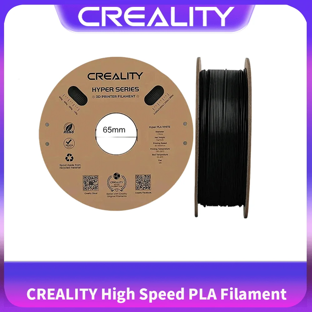 CREALITY High Speed PLA Filament 1.75mm 1KG Hyper Series PLA Consumables 3D PLA Filament for Creality K1/K1 Max/Ender-5 S1
CREALITY High Speed PLA Filament 1.75mm 1KG Hyper Series PLA Consumables 3D PLA Filament for Creality K1/K1 Max/Ender-5 S1