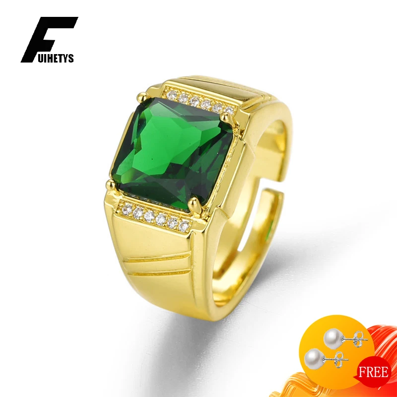 Luxury Ring 925 Silver Jewelry Gold Color Finger Rings with Emerald Zircon Gemstone for Men Wedding Engagement Party Accessories
Luxury Ring 925 Silver Jewelry Gold Color Finger Rings with Emerald Zircon Gemstone for Men Wedding Engagement Party Accessories