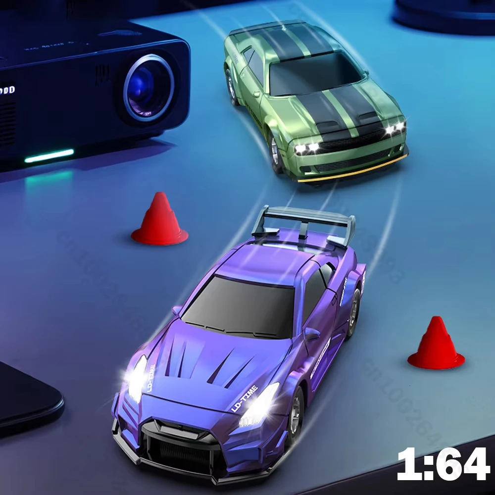 RC Cars 1:64 Desktop Remote Control Car Toy Stunt High Speed Drift Racing Car Rc Mini Racing 2.4g Simulation Toy Model Boy Gift