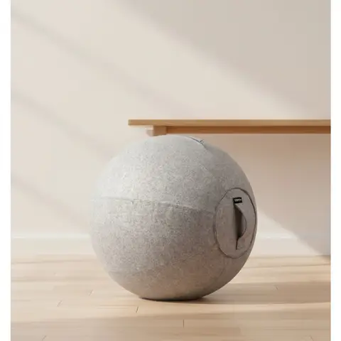 Ergonomic Stability Ball Chair for Office, Pregnancy, Yoga - Anti-Burst Exercise Ball with Cover & Pump