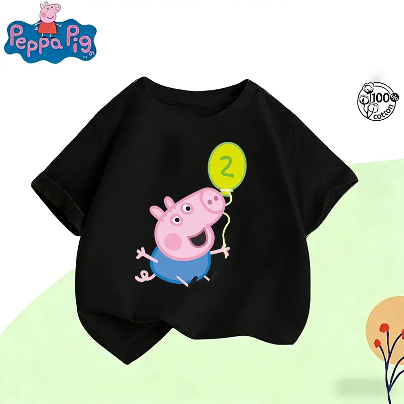 Peppa Pig 2026 Summer Cartoon Graphic Print Hasbro Brand Children and Unisex T-shirt Breathable Casual Loose Y2k.
Peppa Pig 2026 Summer Cartoon Graphic Print Hasbro Brand Children and Unisex T-shirt Breathable Casual Loose Y2k.