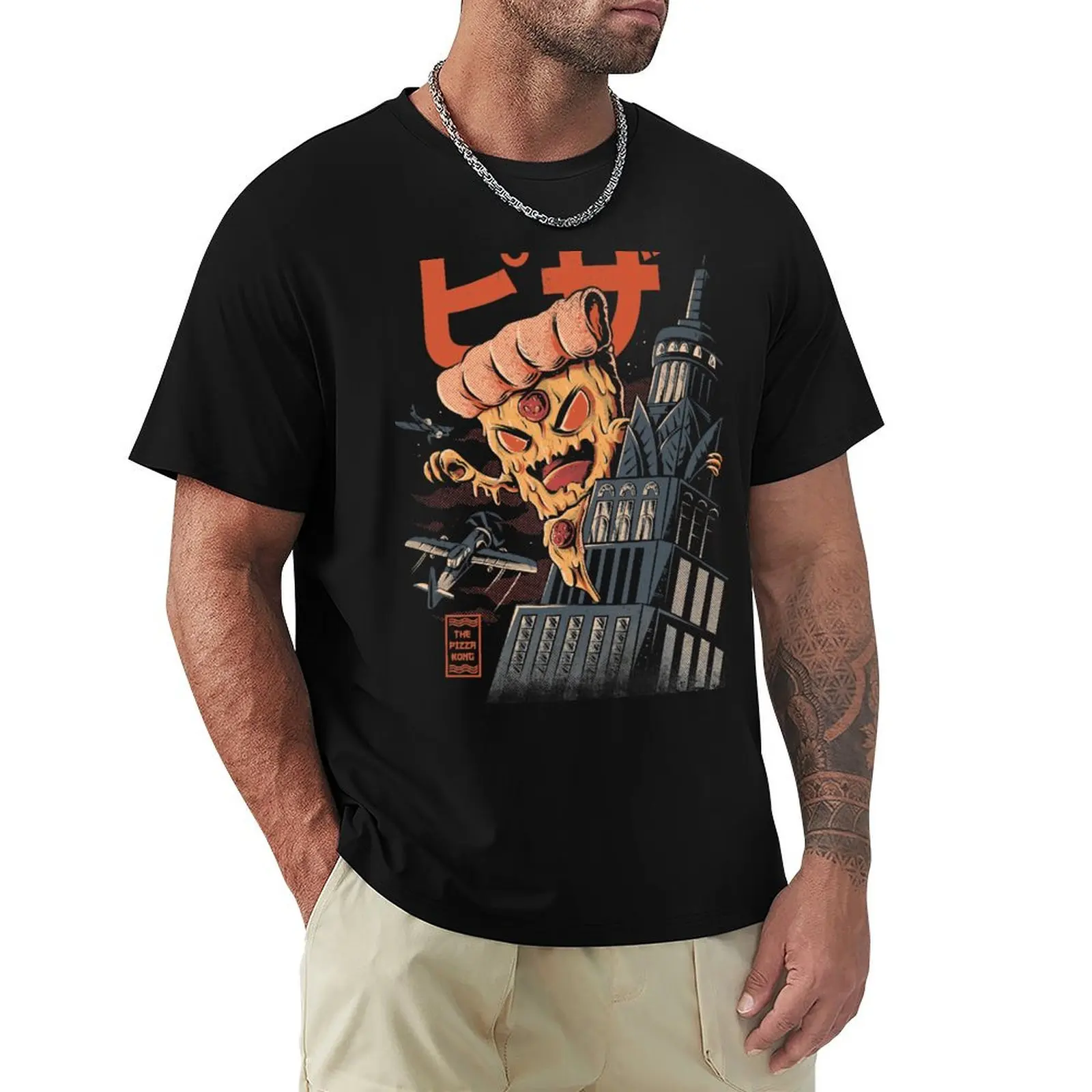 Pizza Kong T-Shirt man clothes animal prinfor boys for a boy shirts graphic tee men
Pizza Kong T-Shirt man clothes animal prinfor boys for a boy shirts graphic tee men