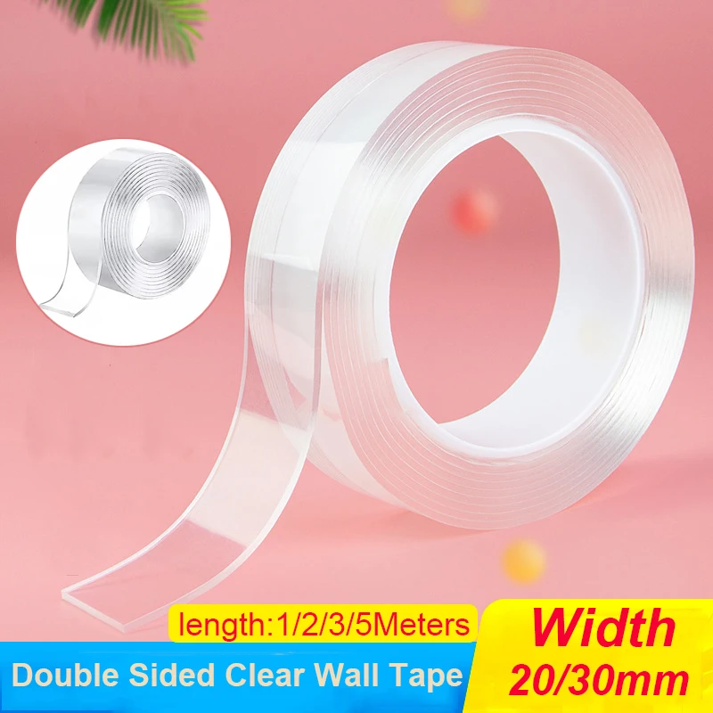 1-5M Nano Double Sided Tape Transparent Non-marking Waterproof Tape Reusable Two Sided Mounting Tape Strip for Kitchen Bathroom
1-5M Nano Double Sided Tape Transparent Non-marking Waterproof Tape Reusable Two Sided Mounting Tape Strip for Kitchen Bathroom