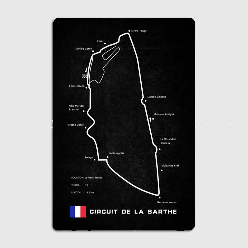 Sarthe Circuit Metal Sign Club барные таблички стена роспись дизайн оловянный знак изготовленный на заказ
Sarthe Circuit Metal Sign Club барные таблички стена роспись дизайн оловянный знак изготовленный на заказ