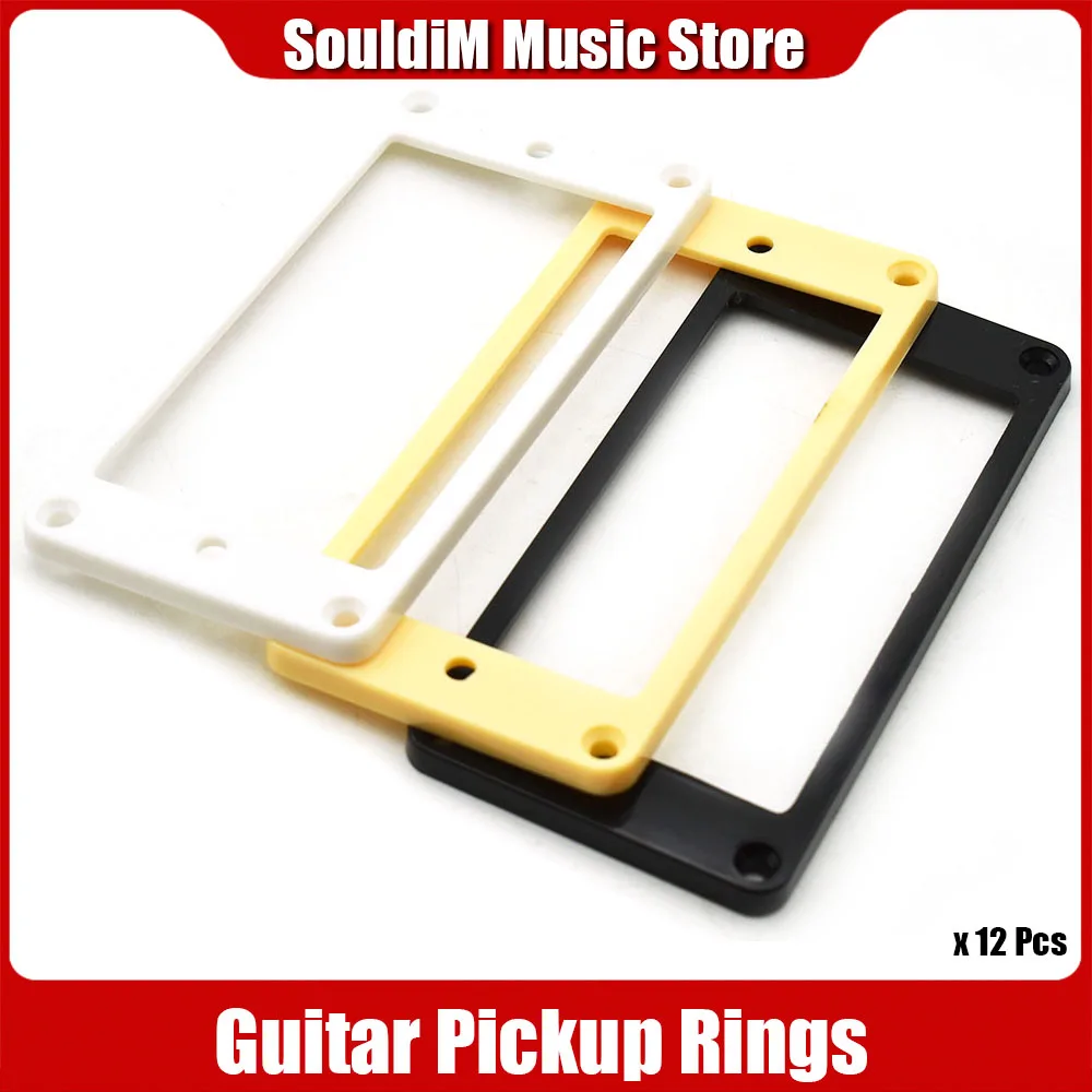12pcs Plastic 3*3MM Flat Guitar Humbucker Frame Pickup Mounting Rings for LP Electric Guitar Parts
12pcs Plastic 3*3MM Flat Guitar Humbucker Frame Pickup Mounting Rings for LP Electric Guitar Parts