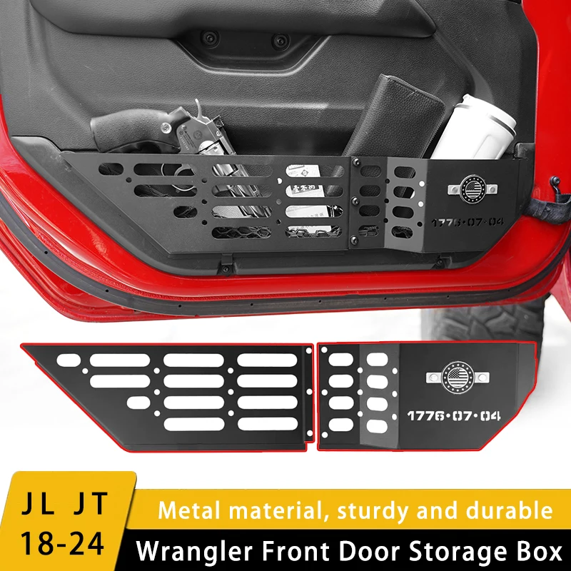 2 Metal Front Door Storage Boxes Suitable for Jeep Wrangler Jl Jlu 4Xe 2018-2024 and Gladiator Jt 2020-2024Insert
2 Metal Front Door Storage Boxes Suitable for Jeep Wrangler Jl Jlu 4Xe 2018-2024 and Gladiator Jt 2020-2024Insert