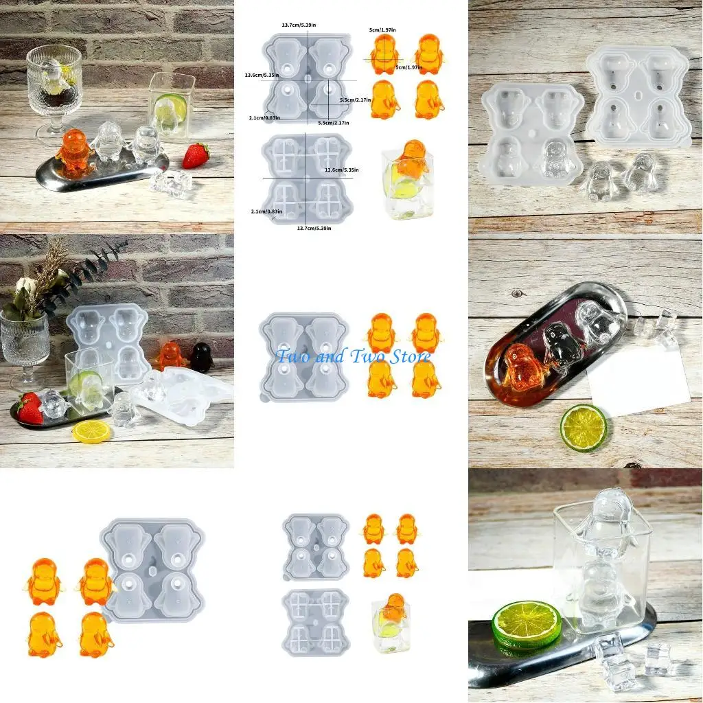 HX6F Lovely Penguins Ice Mold Set Silicone Cavity with Lid for Home Accessories
HX6F Lovely Penguins Ice Mold Set Silicone Cavity with Lid for Home Accessories