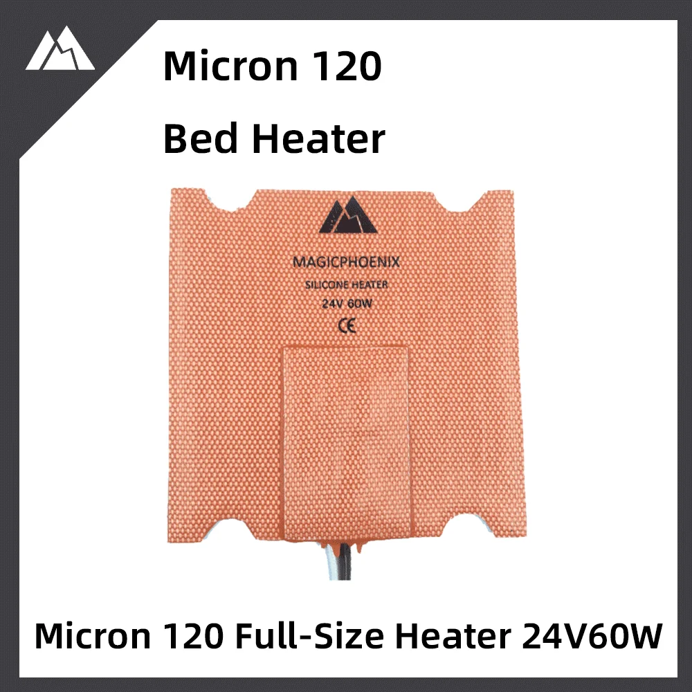 Micron 120 Bed Heater Full Size Heater 24V 60W Micron120 3D Printer BedHeater Ant3DPrinter
Micron 120 Bed Heater Full Size Heater 24V 60W Micron120 3D Printer BedHeater Ant3DPrinter