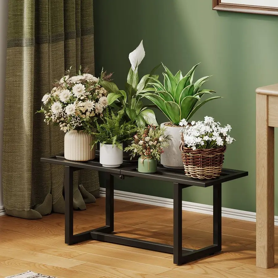 Металлическая складная подставка для растений, усиленная, для использования в помещении, железная полка для растений у окна, в стиле середины века, с перфорированной полкой, для патио, сада
Металлическая складная подставка для растений, усиленная, для использования в помещении, железная полка для растений у окна, в стиле середины века, с перфорированной полкой, для патио, сада